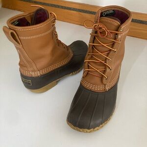 L.L. Bean GORE-TEX Brown and tan duck boots